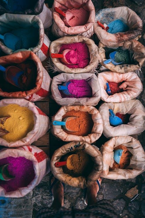 A colorful assortment of spices 