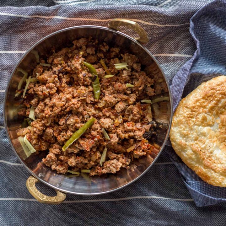 Marinated Minced Meat Qeema