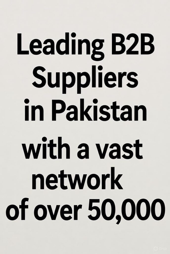 Leading B2B Suppliers in Pakistan – Trusted Partners for Global Trade
